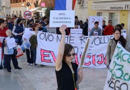 Prosvjed protiv Vlade Foto: Franko Pavić