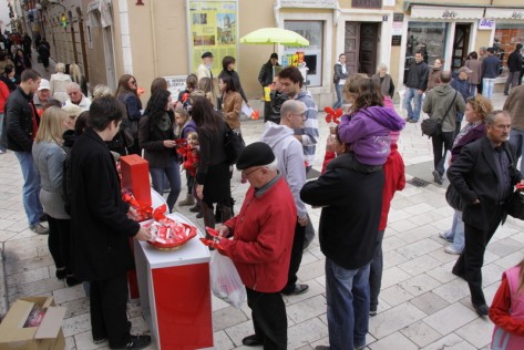 Štand SDP-a na trgu (Foto: Ivan Katalinić)