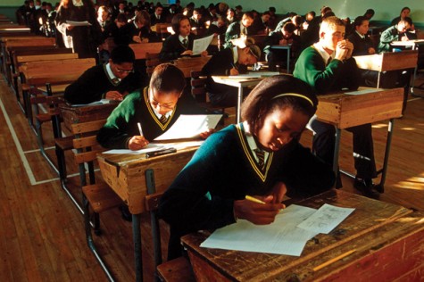 Ilustracija: škola u Africi