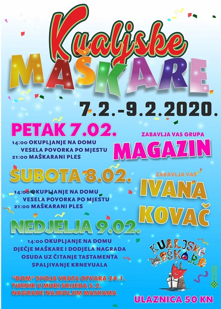 Plakat Kualjskih maškar 2020.