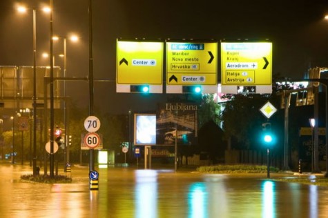 Poplava u Ljubljani (Foto: PIXSELL)