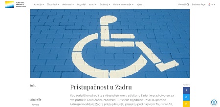 Pristupačnost u Zadru - zadar.travel 2020 1