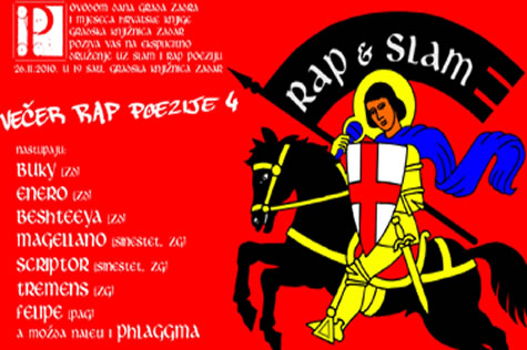 Rap i slam plakat (Zdanje)