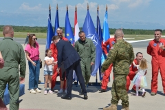 U vojarni 'Pukovnik Mirko Vukušić' u Zemuniku, u ponedjeljak 16. svibnja 2022. godine održana je prezentacija programa i predstavljanje novih članova akrobatske grupe Hrvatskog ratnog zrakoplovstva 'Krila Oluje'| Foto: MORH/ F. Klen