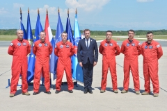 U vojarni 'Pukovnik Mirko Vukušić' u Zemuniku, u ponedjeljak 16. svibnja 2022. godine održana je prezentacija programa i predstavljanje novih članova akrobatske grupe Hrvatskog ratnog zrakoplovstva 'Krila Oluje'| Foto: MORH/ F. Klen